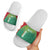 Custom Guyana Football Slide Sandals Go Golden Jaguars Green Version - Wonder Print Shop