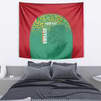 Custom Guyana Football Tapestry Go Golden Jaguars Green Version - Wonder Print Shop