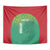 Custom Guyana Football Tapestry Go Golden Jaguars Green Version - Wonder Print Shop