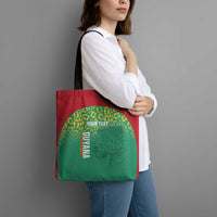 Custom Guyana Football Tote Bag Go Golden Jaguars Green Version - Wonder Print Shop