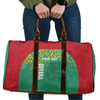 Custom Guyana Football Travel Bag Go Golden Jaguars Green Version - Wonder Print Shop
