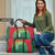 Custom Guyana Football Travel Bag Go Golden Jaguars Green Version - Wonder Print Shop