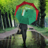 Custom Guyana Football Umbrella Go Golden Jaguars Green Version - Wonder Print Shop