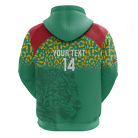 Custom Guyana Football Zip Hoodie Go Golden Jaguars Green Version - Wonder Print Shop
