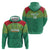 Custom Guyana Football Zip Hoodie Go Golden Jaguars Green Version - Wonder Print Shop