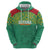 Custom Guyana Football Zip Hoodie Go Golden Jaguars Green Version - Wonder Print Shop