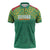 Custom Guyana Football Zipper Polo Shirt Go Golden Jaguars Green Version - Wonder Print Shop
