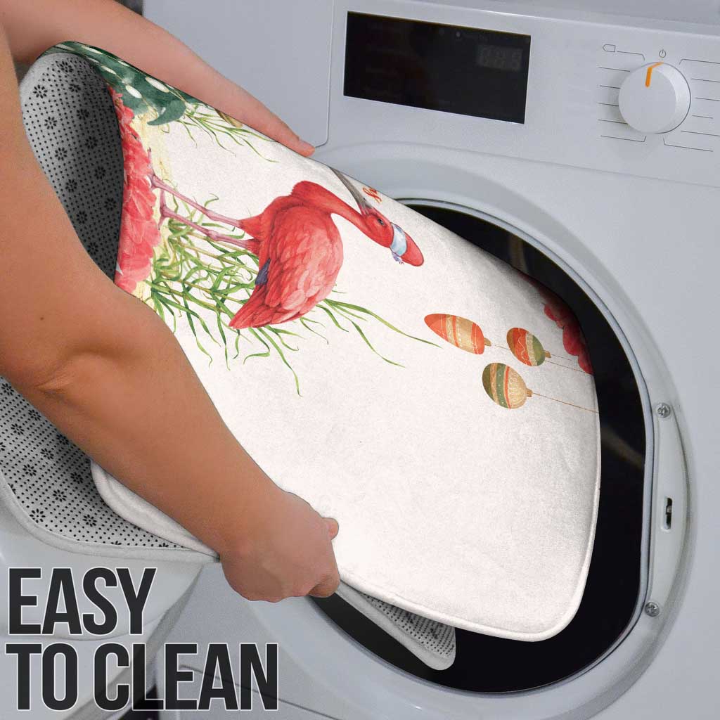 Trinidad And Tobago Christmas Bathroom Set Scarlet Ibis Wild Poinsettia Watercolor - Wonder Print Shop