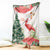 Trinidad And Tobago Christmas Blanket Scarlet Ibis Wild Poinsettia Watercolor - Wonder Print Shop