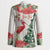 Personalized Trinidad And Tobago Christmas Blazer Scarlet Ibis Wild Poinsettia Watercolor - Wonder Print Shop