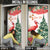 Personalized Trinidad And Tobago Christmas Door Cover Scarlet Ibis Wild Poinsettia Watercolor - Wonder Print Shop