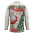 Personalized Trinidad And Tobago Christmas Hockey Jersey Scarlet Ibis Wild Poinsettia Watercolor - Wonder Print Shop