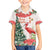 Personalized Trinidad And Tobago Christmas Kid Hawaiian Shirt Scarlet Ibis Wild Poinsettia Watercolor - Wonder Print Shop