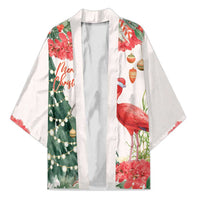 Personalized Trinidad And Tobago Christmas Kimono Scarlet Ibis Wild Poinsettia Watercolor - Wonder Print Shop