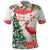 Personalized Trinidad And Tobago Christmas Polo Shirt Scarlet Ibis Wild Poinsettia Watercolor - Wonder Print Shop