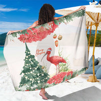 Trinidad And Tobago Christmas Sarong Scarlet Ibis Wild Poinsettia Watercolor - Wonder Print Shop
