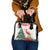 Trinidad And Tobago Christmas Shoulder Handbag Scarlet Ibis Wild Poinsettia Watercolor - Wonder Print Shop