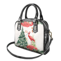 Trinidad And Tobago Christmas Shoulder Handbag Scarlet Ibis Wild Poinsettia Watercolor - Wonder Print Shop