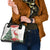 Trinidad And Tobago Christmas Shoulder Handbag Scarlet Ibis Wild Poinsettia Watercolor - Wonder Print Shop