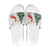 Trinidad And Tobago Christmas Slide Sandals Scarlet Ibis Wild Poinsettia Watercolor - Wonder Print Shop