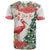 Personalized Trinidad And Tobago Christmas T Shirt Scarlet Ibis Wild Poinsettia Watercolor - Wonder Print Shop
