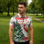 Personalized Trinidad And Tobago Christmas Zipper Polo Shirt Scarlet Ibis Wild Poinsettia Watercolor - Wonder Print Shop