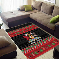 Trinidad And Tobago Christmas Area Rug Merry Xmas Coat Of Arms - Wonder Print Shop