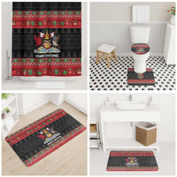Trinidad And Tobago Christmas Bathroom Set Merry Xmas Coat Of Arms - Wonder Print Shop