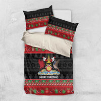 Trinidad And Tobago Christmas Bedding Set Merry Xmas Coat Of Arms - Wonder Print Shop