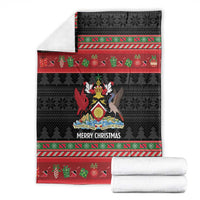 Trinidad And Tobago Christmas Blanket Merry Xmas Coat Of Arms - Wonder Print Shop