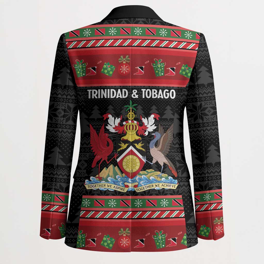 Trinidad And Tobago Christmas Blazer Merry Xmas Coat Of Arms - Wonder Print Shop
