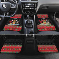 Trinidad And Tobago Christmas Car Mats Merry Xmas Coat Of Arms - Wonder Print Shop