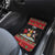 Trinidad And Tobago Christmas Car Mats Merry Xmas Coat Of Arms - Wonder Print Shop