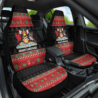 Trinidad And Tobago Christmas Car Seat Cover Merry Xmas Coat Of Arms - Wonder Print Shop