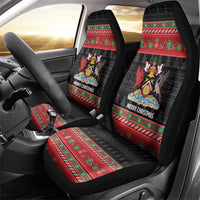Trinidad And Tobago Christmas Car Seat Cover Merry Xmas Coat Of Arms - Wonder Print Shop