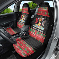 Trinidad And Tobago Christmas Car Seat Cover Merry Xmas Coat Of Arms - Wonder Print Shop