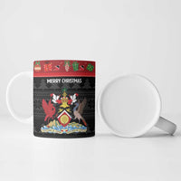 Trinidad And Tobago Christmas Ceramic Mug Merry Xmas Coat Of Arms - Wonder Print Shop