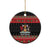 Trinidad And Tobago Christmas Ceramic Ornament Merry Xmas Coat Of Arms - Wonder Print Shop
