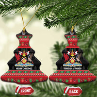 Trinidad And Tobago Christmas Ceramic Ornament Merry Xmas Coat Of Arms - Wonder Print Shop