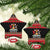 Trinidad And Tobago Christmas Ceramic Ornament Merry Xmas Coat Of Arms - Wonder Print Shop