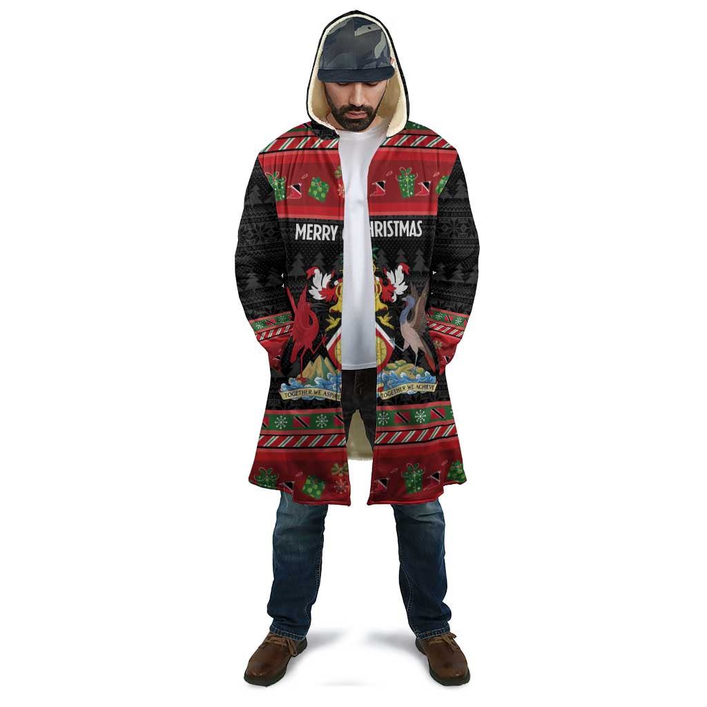 Trinidad And Tobago Christmas Cloak Merry Xmas Coat Of Arms - Wonder Print Shop