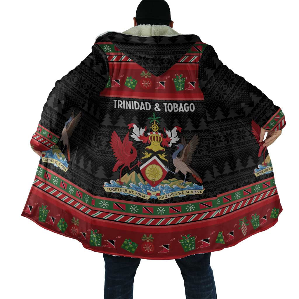 Trinidad And Tobago Christmas Cloak Merry Xmas Coat Of Arms - Wonder Print Shop