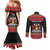 Trinidad And Tobago Christmas Couples Matching Mermaid Dress and Long Sleeve Button Shirt Merry Xmas Coat Of Arms - Wonder Print Shop