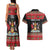 Trinidad And Tobago Christmas Couples Matching Tank Maxi Dress and Hawaiian Shirt Merry Xmas Coat Of Arms - Wonder Print Shop