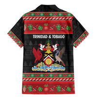 Trinidad And Tobago Christmas Family Matching Mermaid Dress and Hawaiian Shirt Merry Xmas Coat Of Arms - Wonder Print Shop
