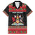 Trinidad And Tobago Christmas Family Matching Off Shoulder Short Dress and Hawaiian Shirt Merry Xmas Coat Of Arms - Wonder Print Shop