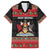 Trinidad And Tobago Christmas Family Matching Short Sleeve Bodycon Dress and Hawaiian Shirt Merry Xmas Coat Of Arms - Wonder Print Shop