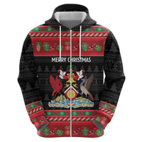 Trinidad And Tobago Christmas Hoodie Merry Xmas Coat Of Arms - Wonder Print Shop
