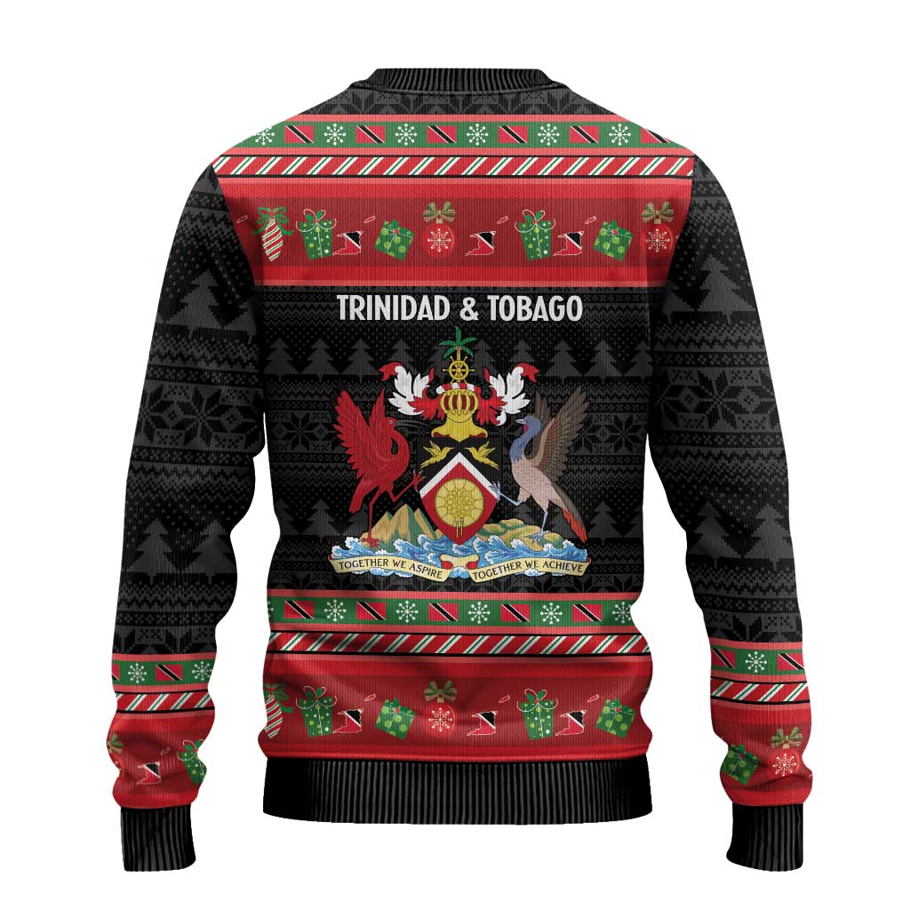 Trinidad And Tobago Christmas Ugly Christmas Sweater Merry Xmas Coat Of Arms - Wonder Print Shop