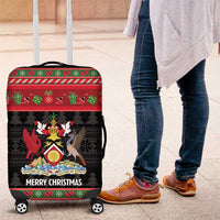 Trinidad And Tobago Christmas Luggage Cover Merry Xmas Coat Of Arms - Wonder Print Shop